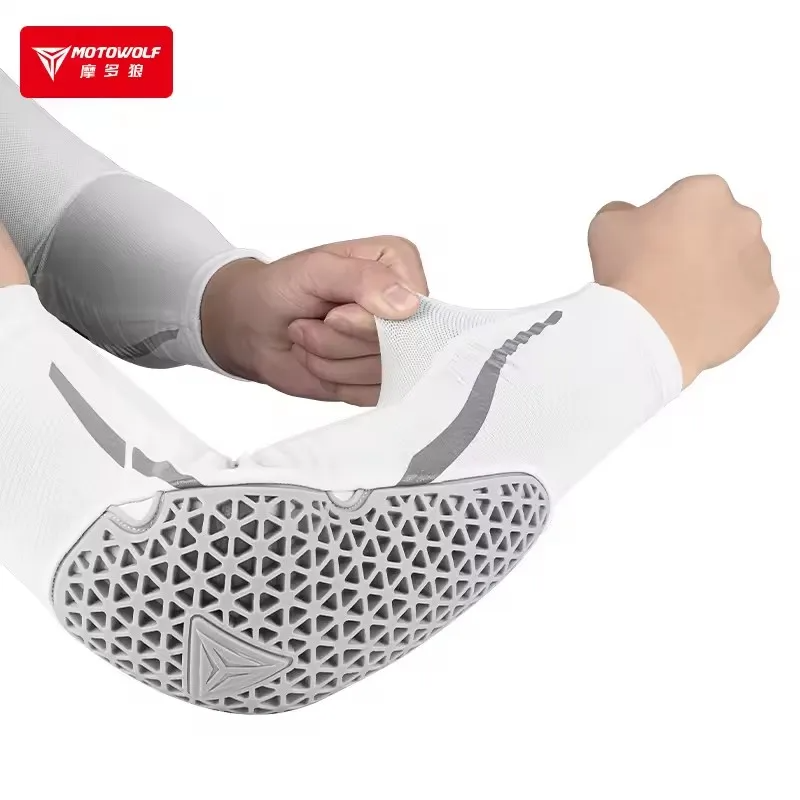 Mountain Biking Elbow Pads - Motorrad-Ellbogenschützer Sommer Atmungsaktiver Elastischer Motocross-Ellbogenschutz MTB