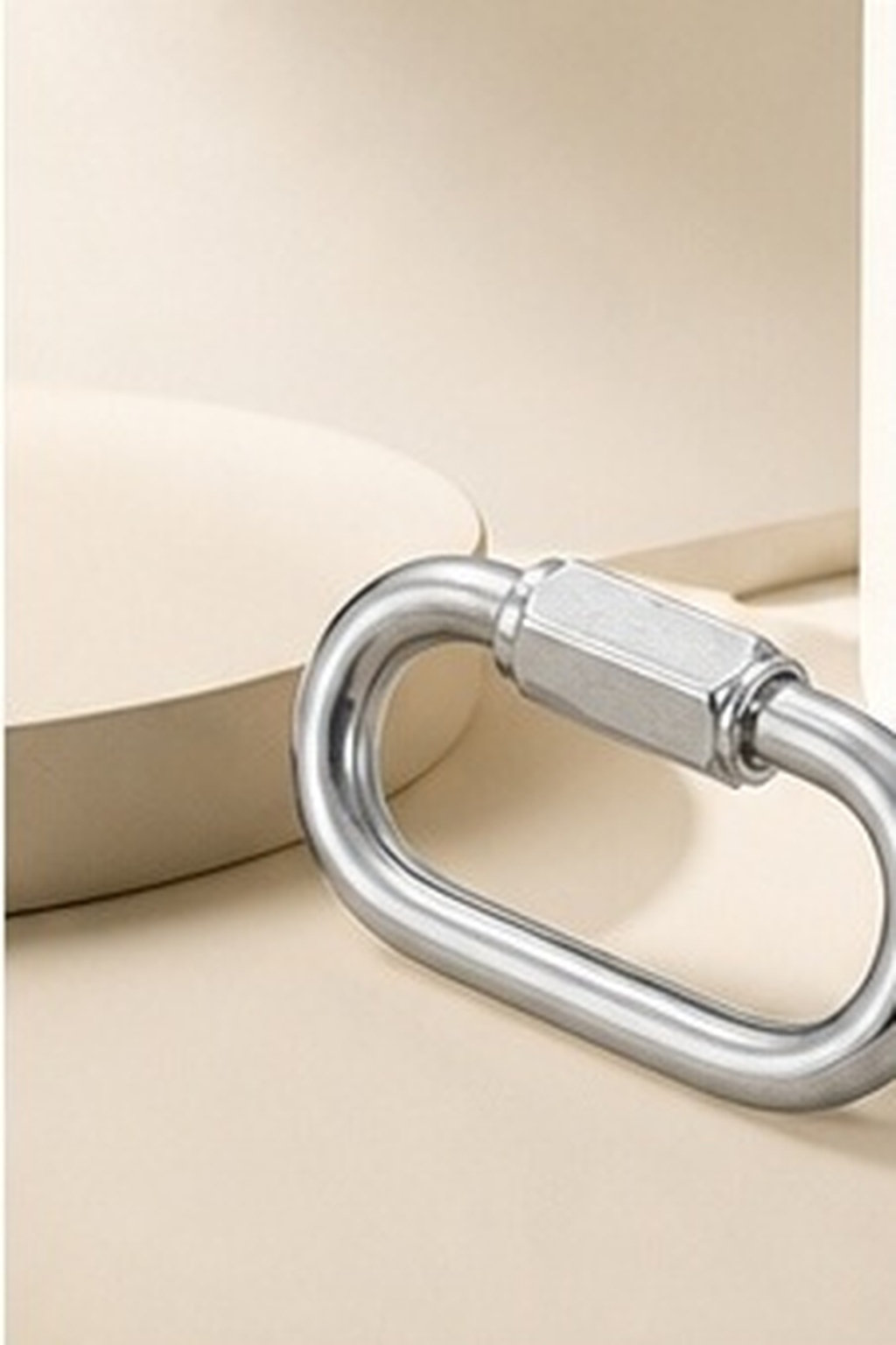 Chain Quick Link - 8 Stück Edelstahl-Karabinerhaken mit Schraubverschluss, Schnellverbindungs-Kettenverbinder,
